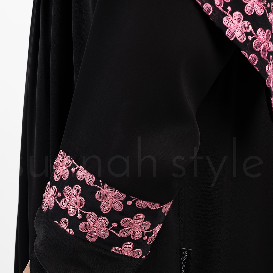 Sunnah Style Girls Daisy Umbrella Embroidered Abaya